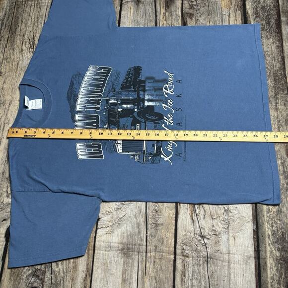 Ice Road Truckers Alaska T Shirt King Of The Road Rare TV Show Mens Size Large - Picture 6 of 7